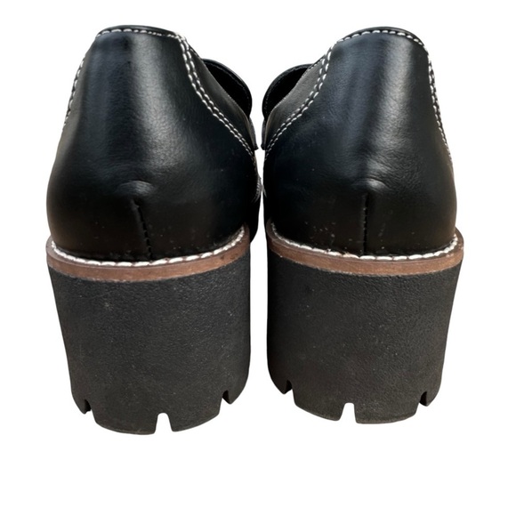 Blondo Daina Black Leather Chunky Lug
Platform Waterproof Penny Loafers Size 9.5 - Picture 4 of 15